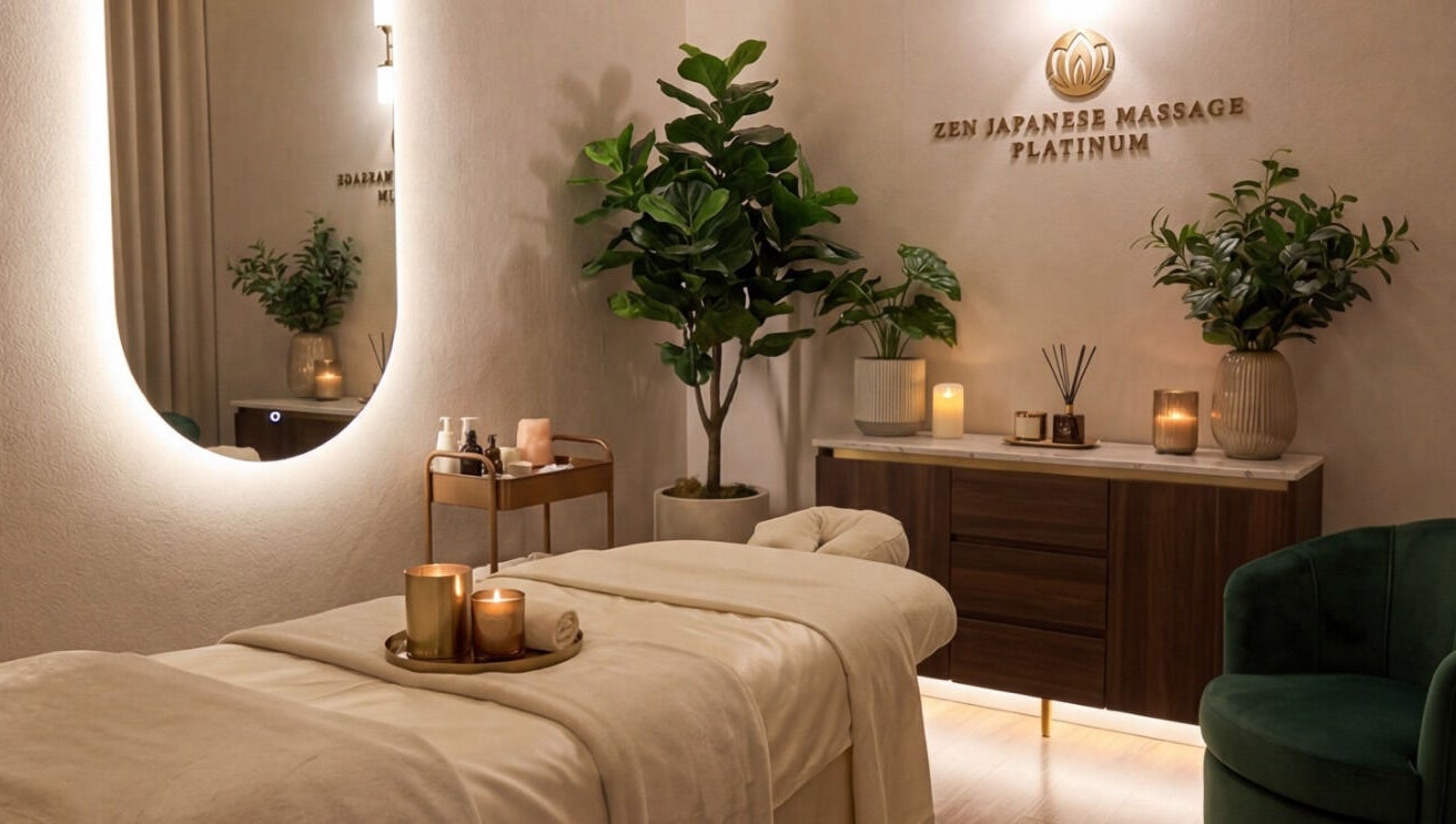 Relaxing massage room at Zen Japanese Massage Platinum - Bondi Junction, Bondi Junction, New South Wales, AU.