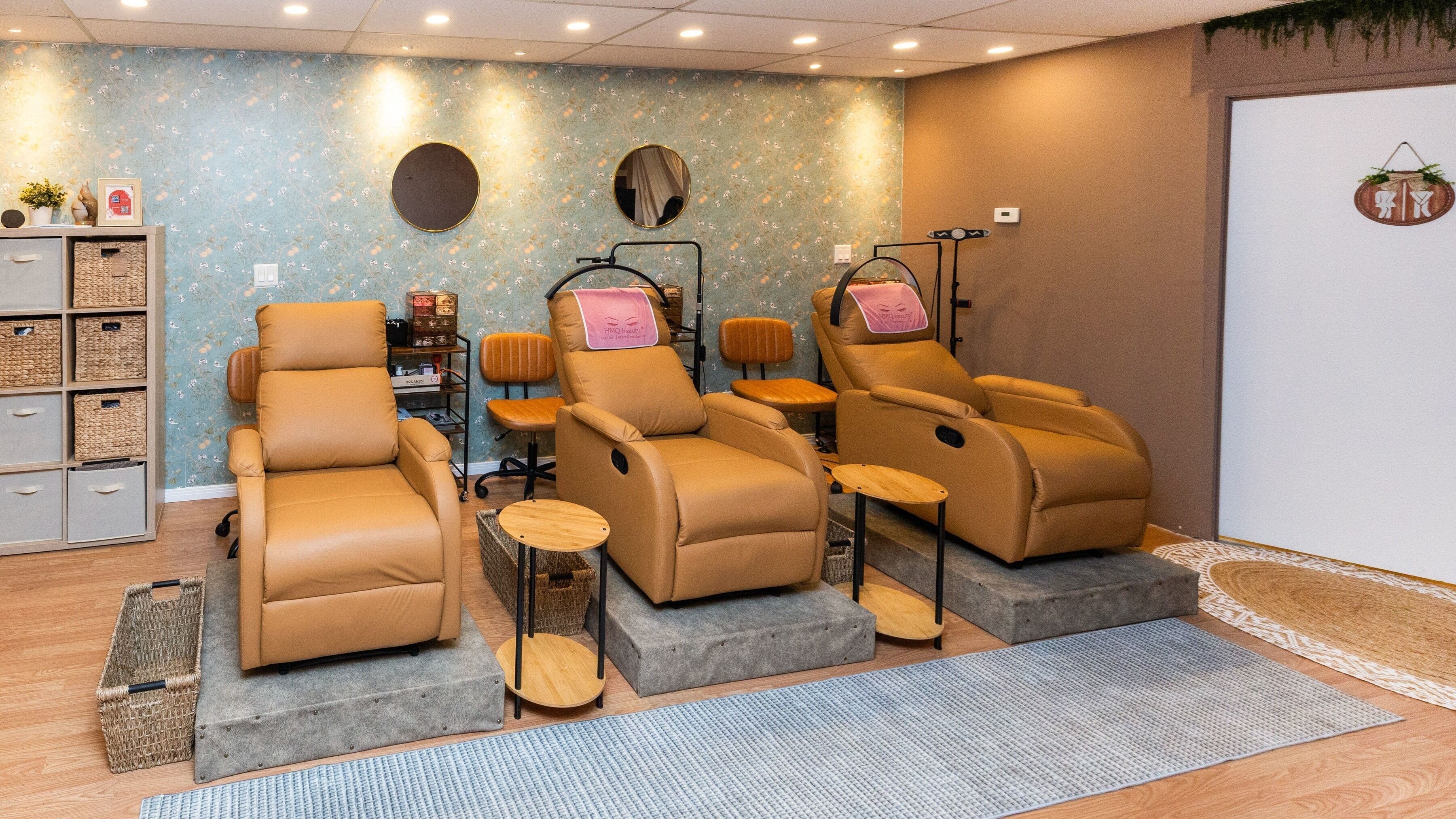Relaxation chairs in YV SPA, Torrance, California, US, offer a tranquil atmosphere for wellness.