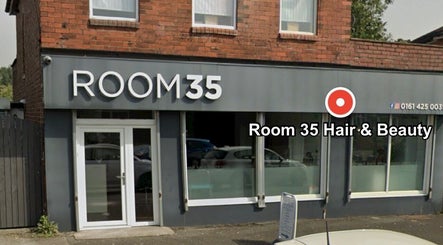 Exterior view of Room 35 Hair & Beauty, Sarah Howarth hair, Failsworth, England, GB.