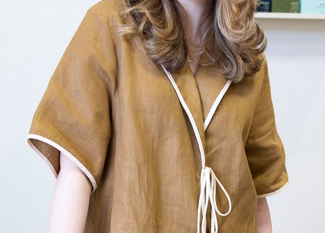 Client enjoying a relaxing moment at Bhãva Salon, Teneriffe, Queensland, AU.