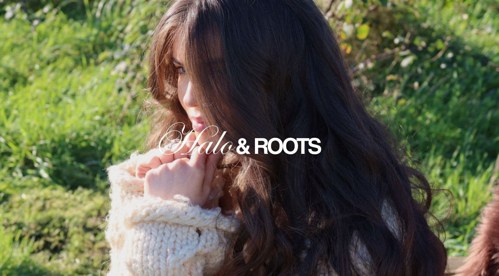 Woman enjoying nature, showcasing natural beauty at Halo & Roots, Kildare, County Kildare, IE.