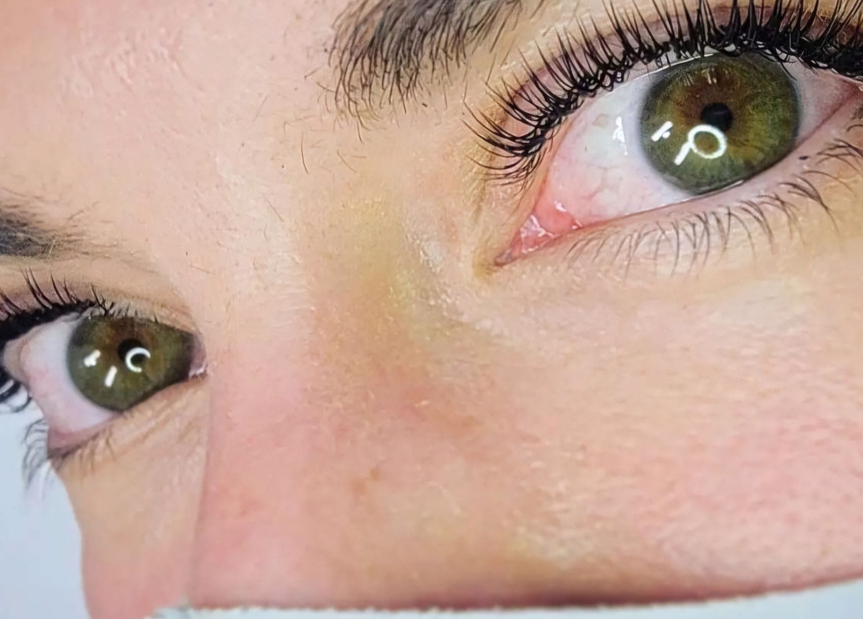 Close-up of perfectly styled lashes at Lashes and Skincare by Stefani, Austin, Texas, US.