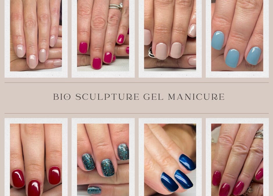 Diverse nail colors at Polished, Compton, England, GB showcasing gel manicure options.