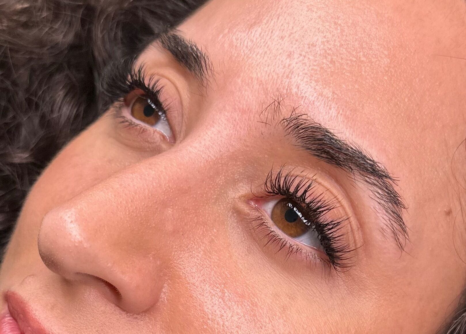Close-up of stunning eyelash extensions at She Lashes UK, Gloucester, England, GB.