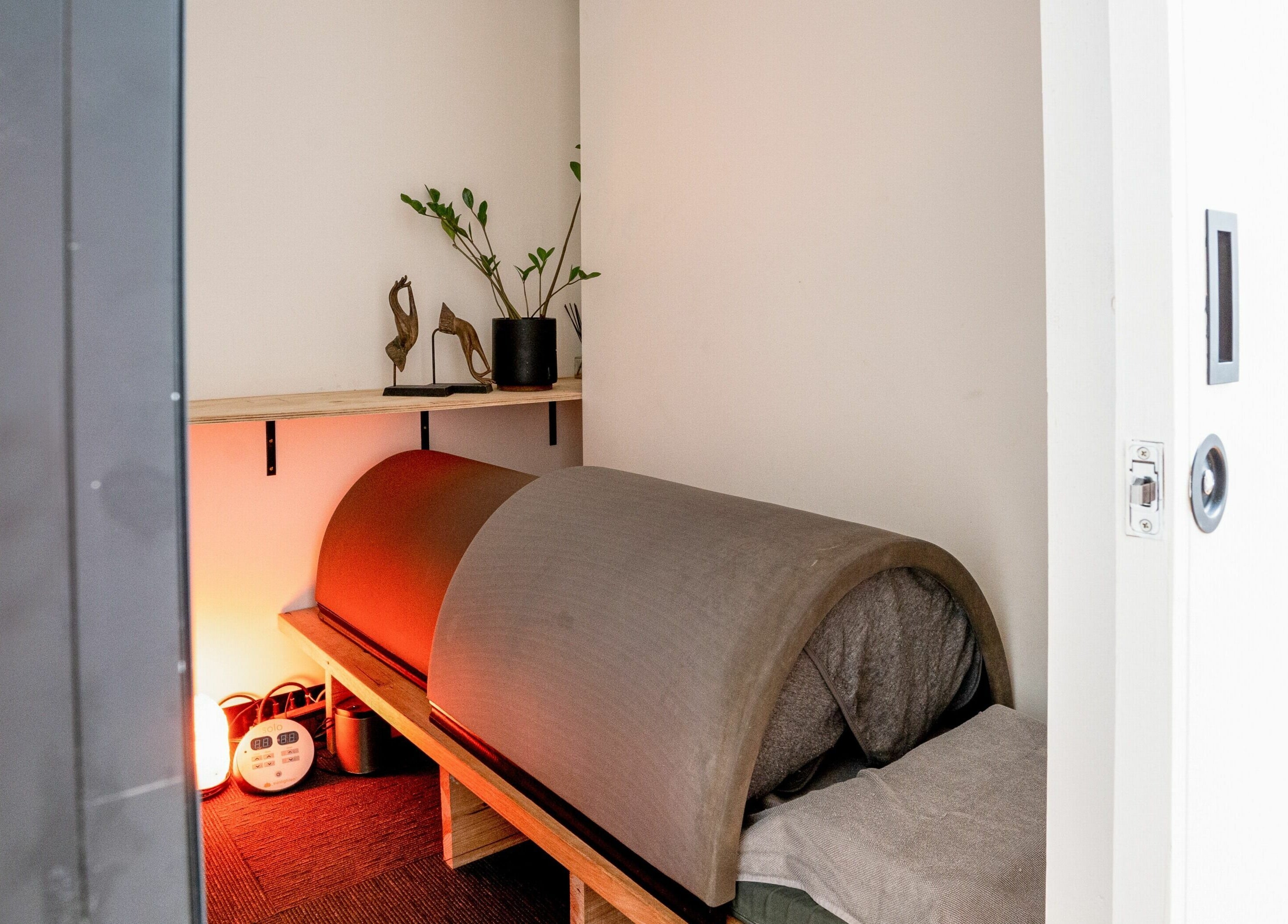 Cozy relaxation pod inside The Orchard Prahran, Melbourne, Victoria, AU, perfect for wellness and rejuvenation.