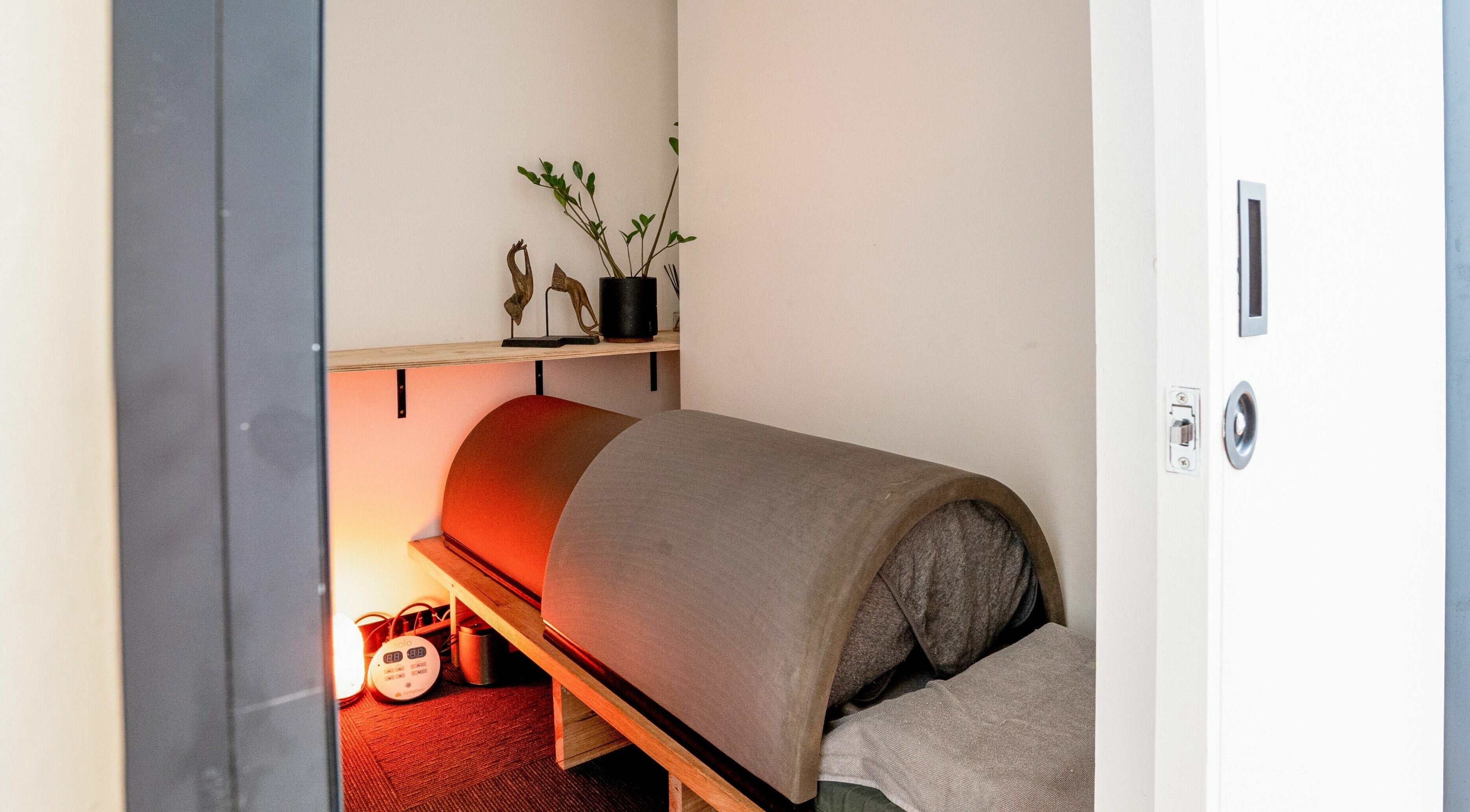 Cozy relaxation pod inside The Orchard Prahran, Melbourne, Victoria, AU, perfect for wellness and rejuvenation.