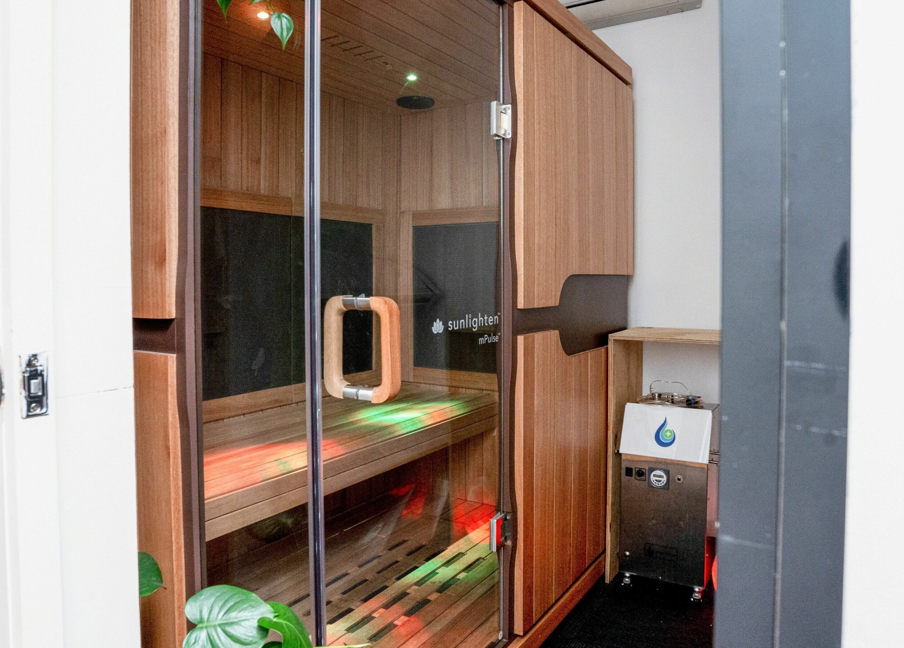 Luxurious sauna at The Orchard Prahran, Melbourne, Victoria, AU offers a tranquil relaxation space.