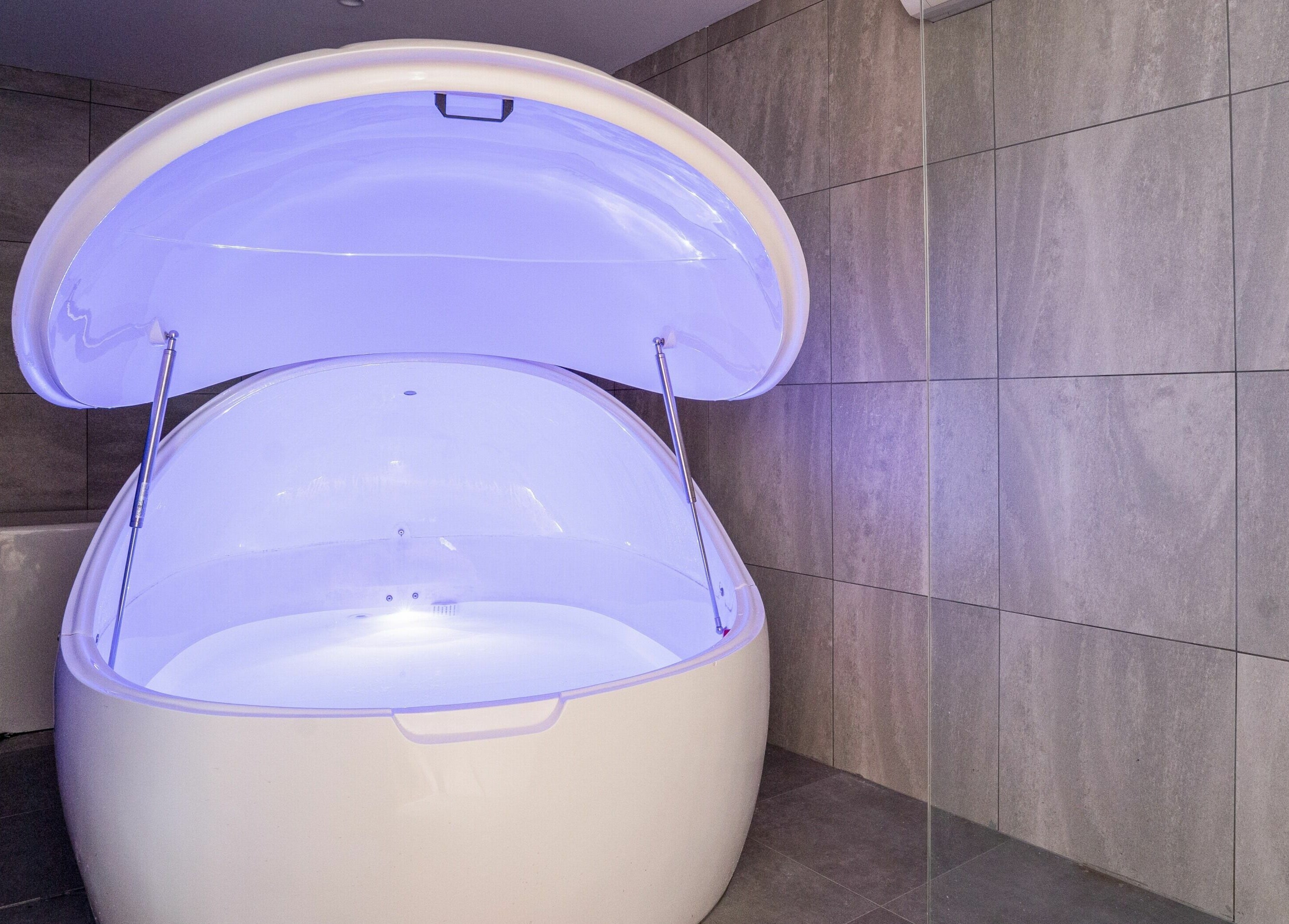 Relaxation float pod at The Orchard Prahran, Melbourne, Victoria, AU for wellness therapy.