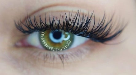 Close-up of eye with lush eyelashes at Devine Nails by M J, Pretoria, Gauteng, ZA.