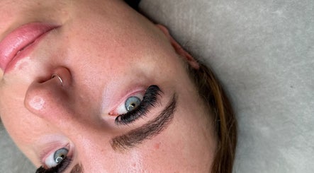 Close-up of lash extensions at Beauty by Tiegs - Christmas Week, Pumpherston, Scotland, GB.