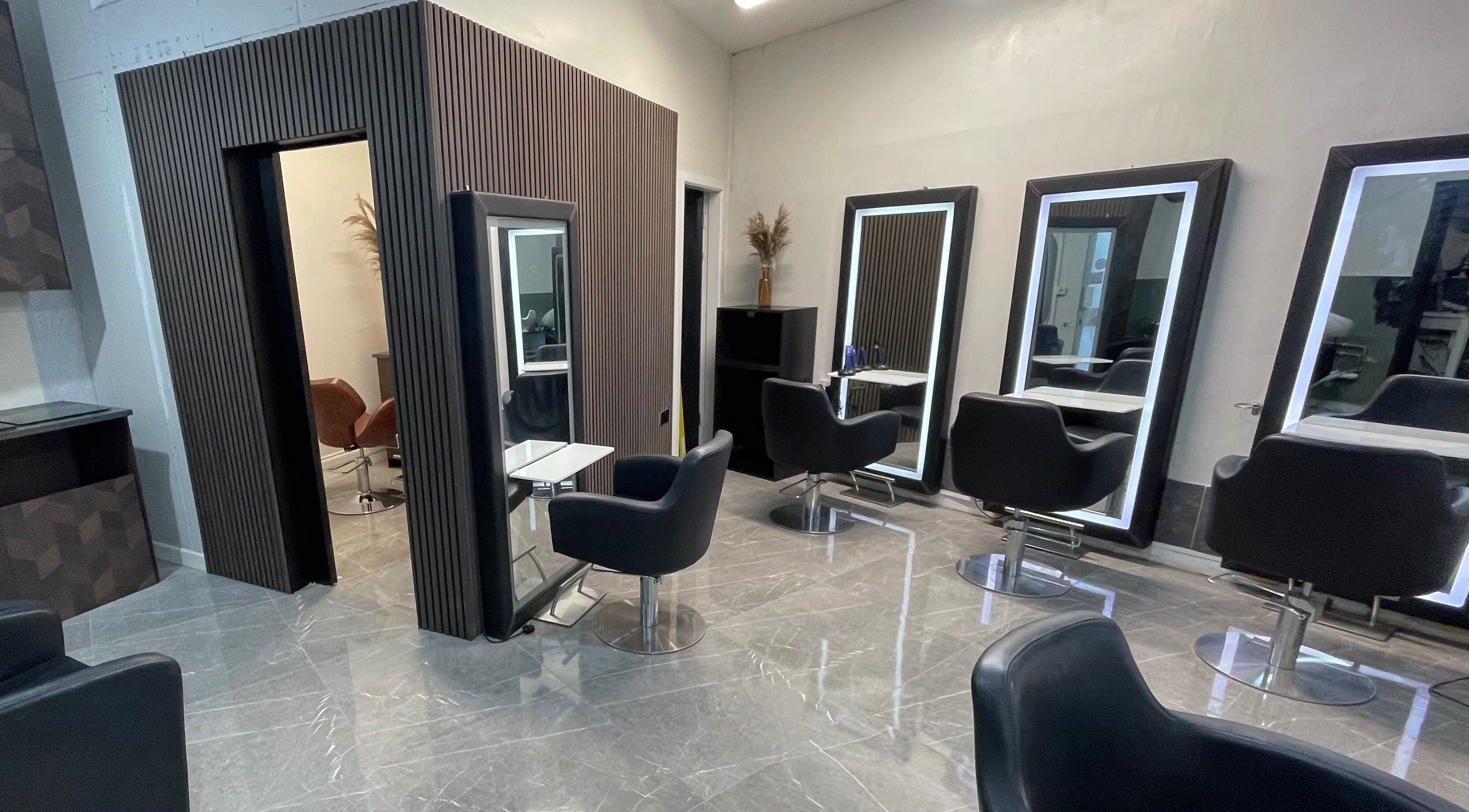 Modern salon interior at Velvet Hair Design Cork (Brow Lash Co. by Ciara), Cork, County Cork, IE.