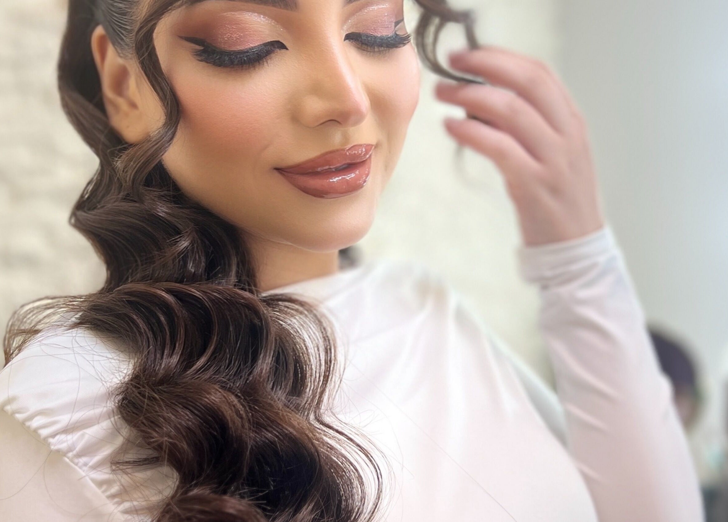 Elegant hairstyle at Elysian Beauty Spa & Ladies Salon in Muscat, Muscat Governorate, OM.