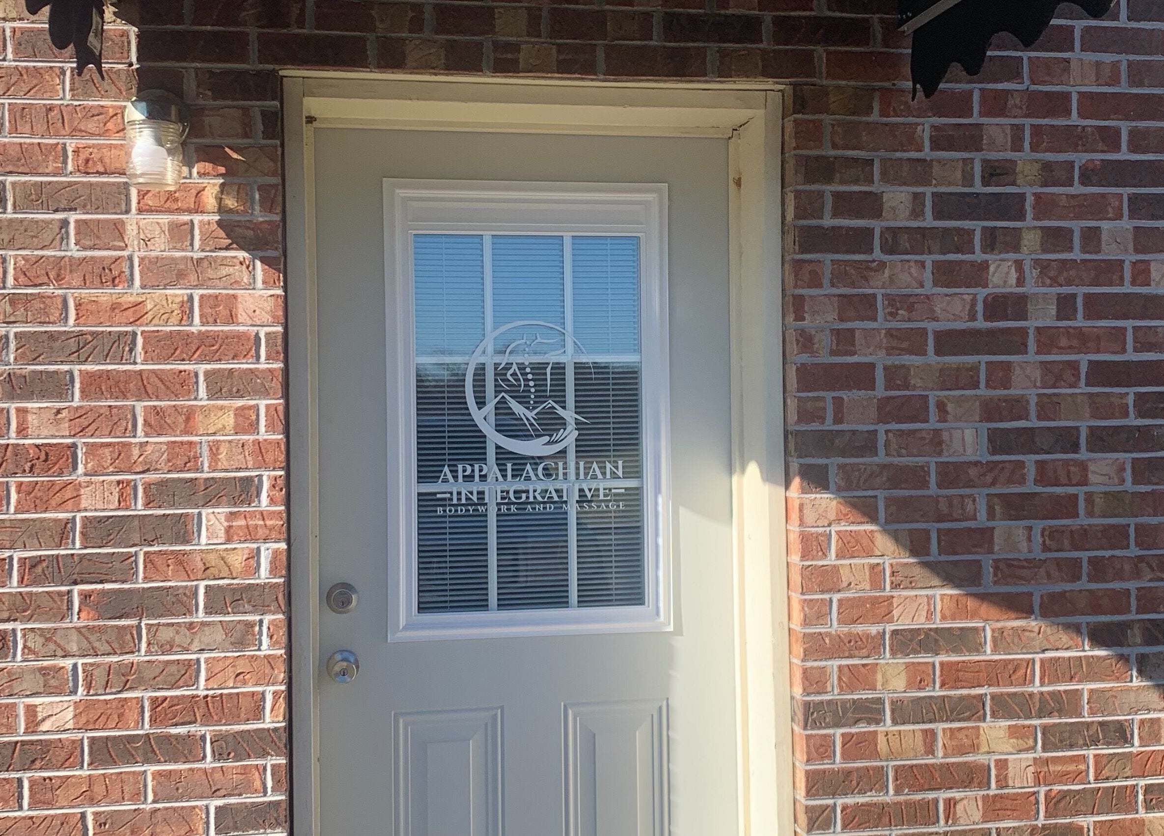 Entrance to Appalachian Integrative Bodywork and Massage in Jefferson City, Tennessee, US.