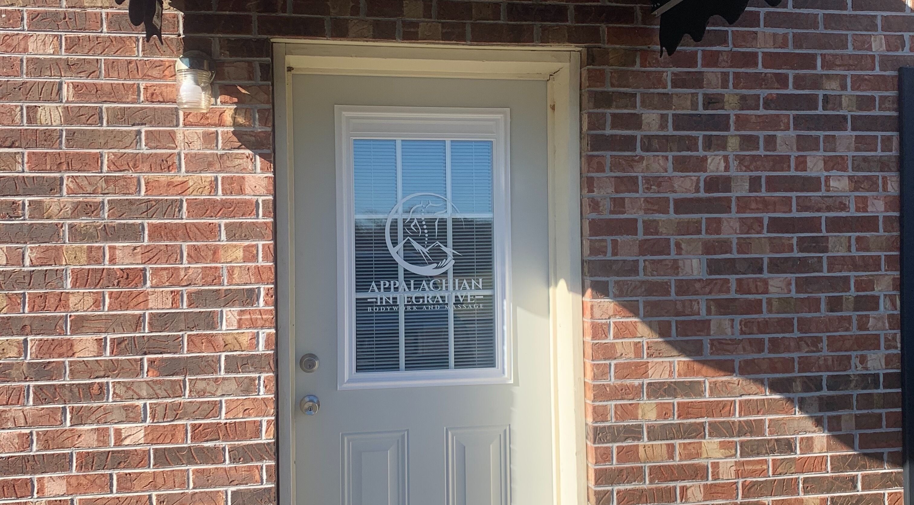 Entrance to Appalachian Integrative Bodywork and Massage in Jefferson City, Tennessee, US.