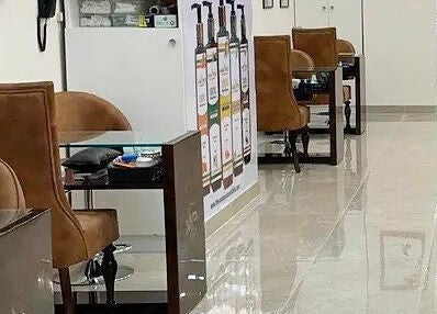 Elegant nail stations at The Mani Pedi Spa, South Point Mall, DLF 5, Gurugram, Haryana, IN.