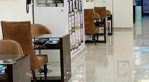 Elegant nail stations at The Mani Pedi Spa, South Point Mall, DLF 5, Gurugram, Haryana, IN.