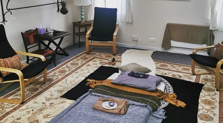 Peaceful therapy room at Petal Talk Therapies (Women Only) at The Practice Rooms, Bristol, England, GB.
