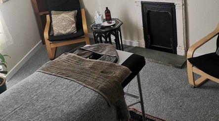 Relaxing therapy room at Petal Talk Therapies (Women Only) at The Practice Rooms, Bristol, England, GB.
