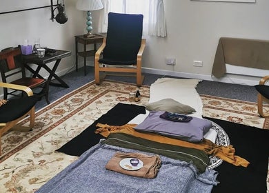 Relaxing therapy space at Petal Talk Therapies (Women Only) at The Practice Rooms, Bristol, England, GB.