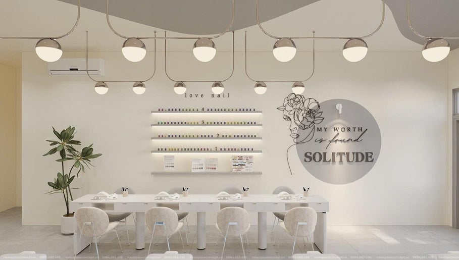 Interior of Solitude Nail Salon Sussex in Sussex, New Brunswick, CA, showcasing a modern, elegant design.