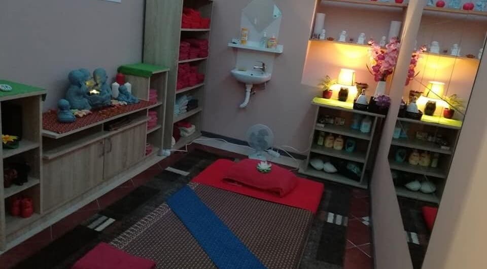 Hangulatos masszázsszoba a Smile Thai Masszázsszalonban, Budapest, Magyar, HU.