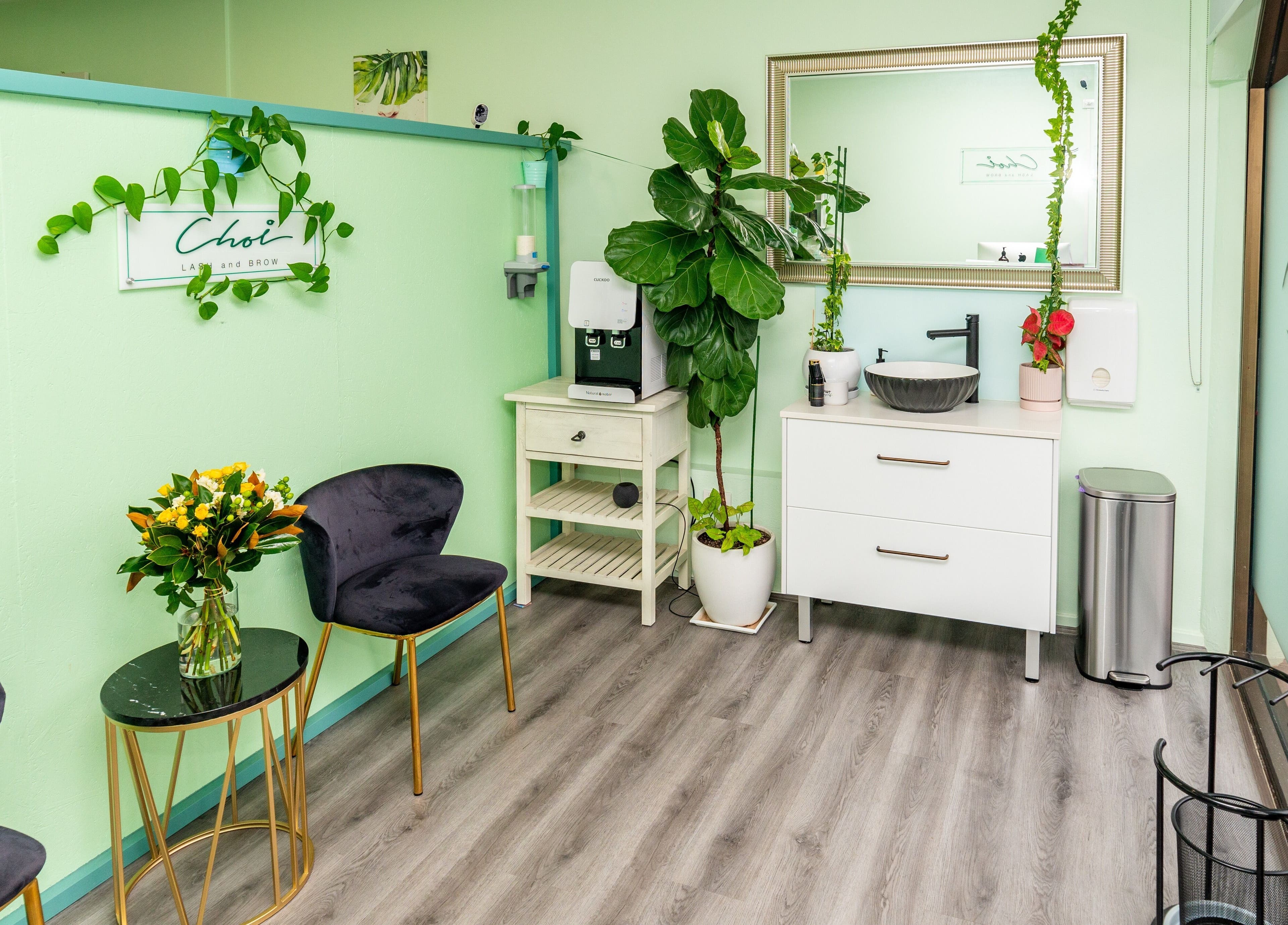 Choi Lash and Brow serene waiting area, Lane Cove, New South Wales, AU.