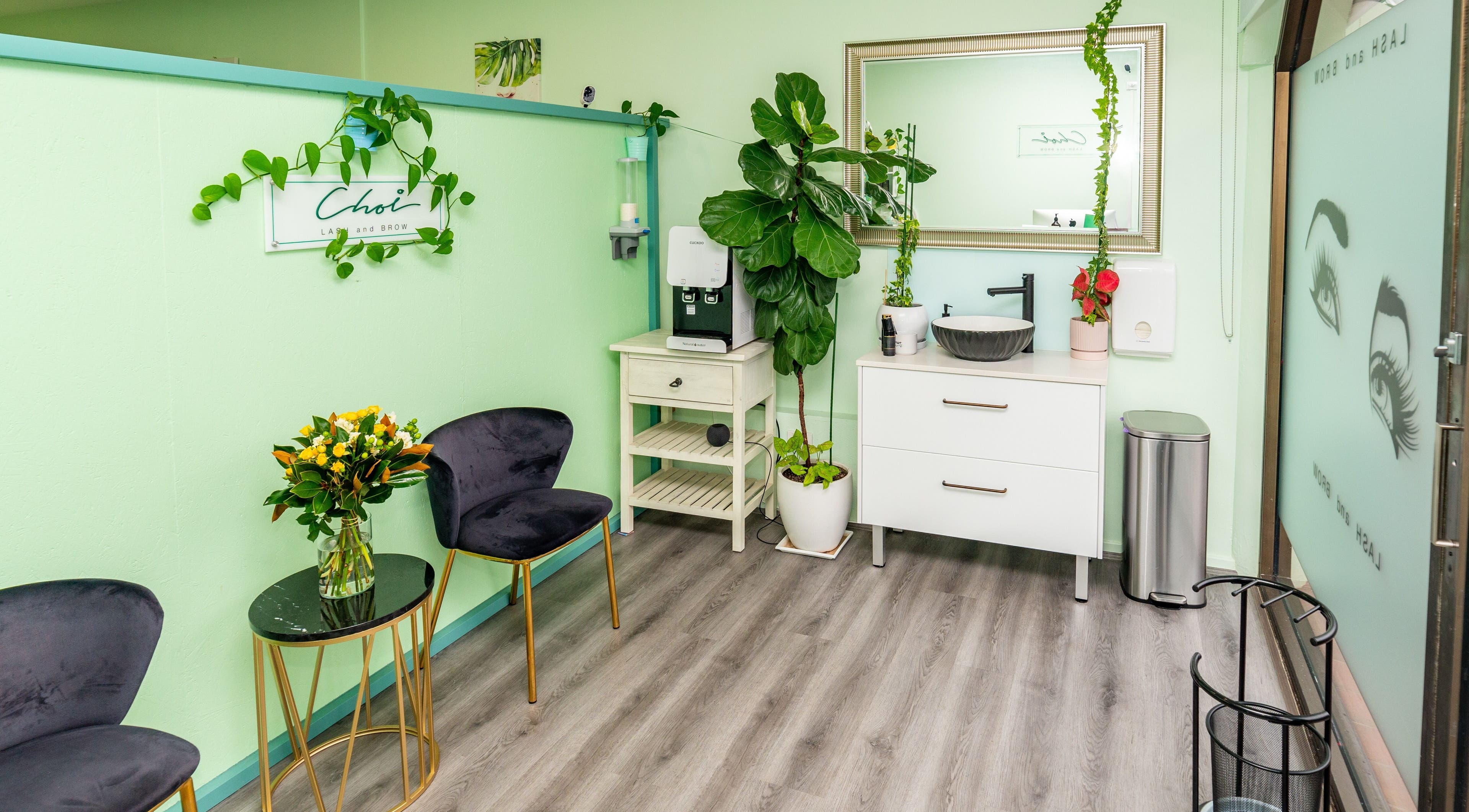 Choi Lash and Brow serene waiting area, Lane Cove, New South Wales, AU.