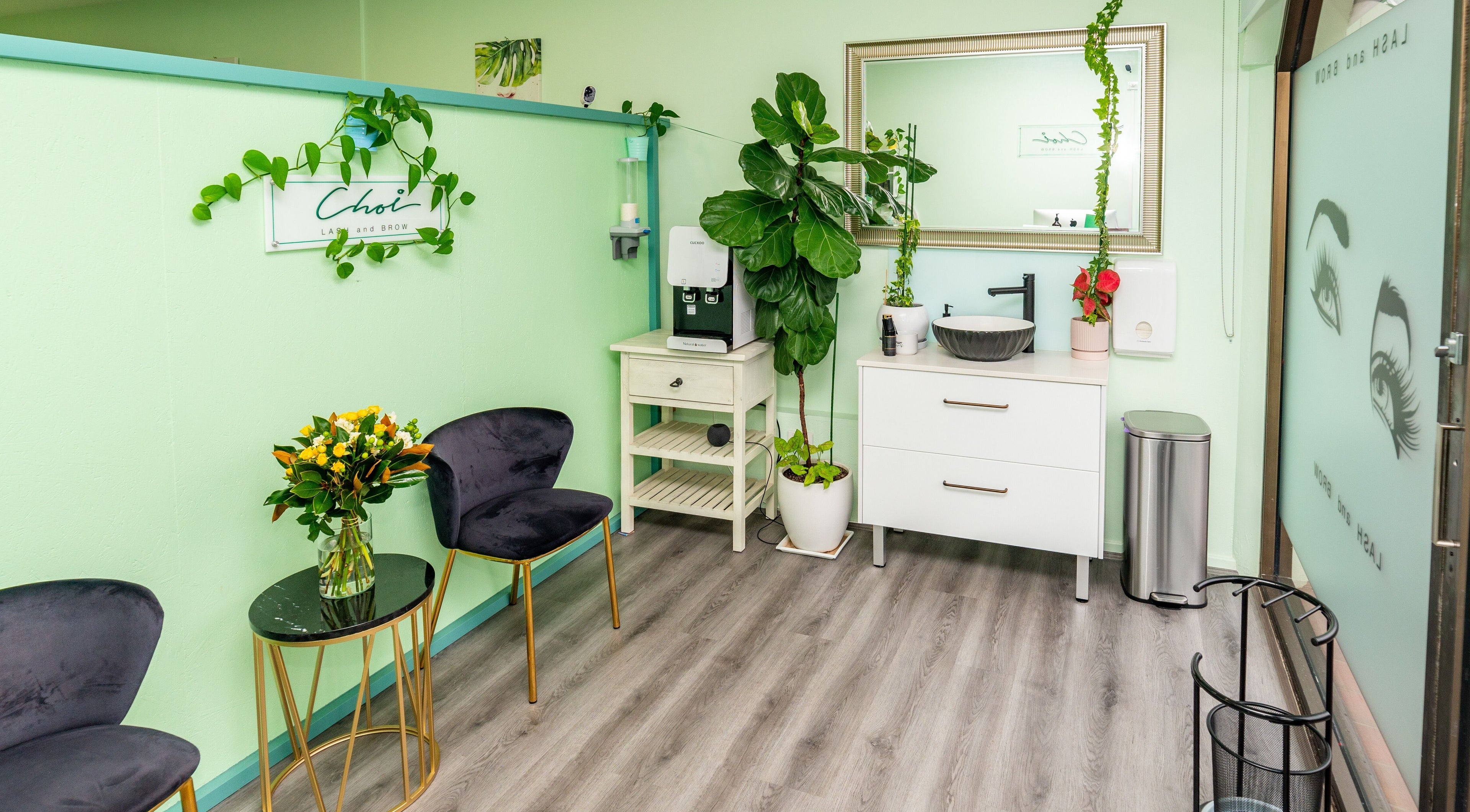 Choi Lash and Brow serene waiting area, Lane Cove, New South Wales, AU.