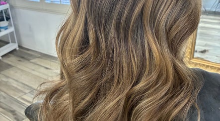 Close-up of styled wavy hair at MariaHairStylist, Litchfield Park, Arizona, US.
