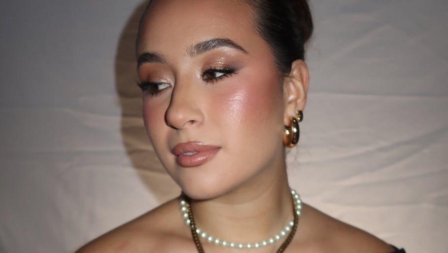 Woman with elegant makeup by Daphne's Artistry, Calamvale, Queensland, AU.