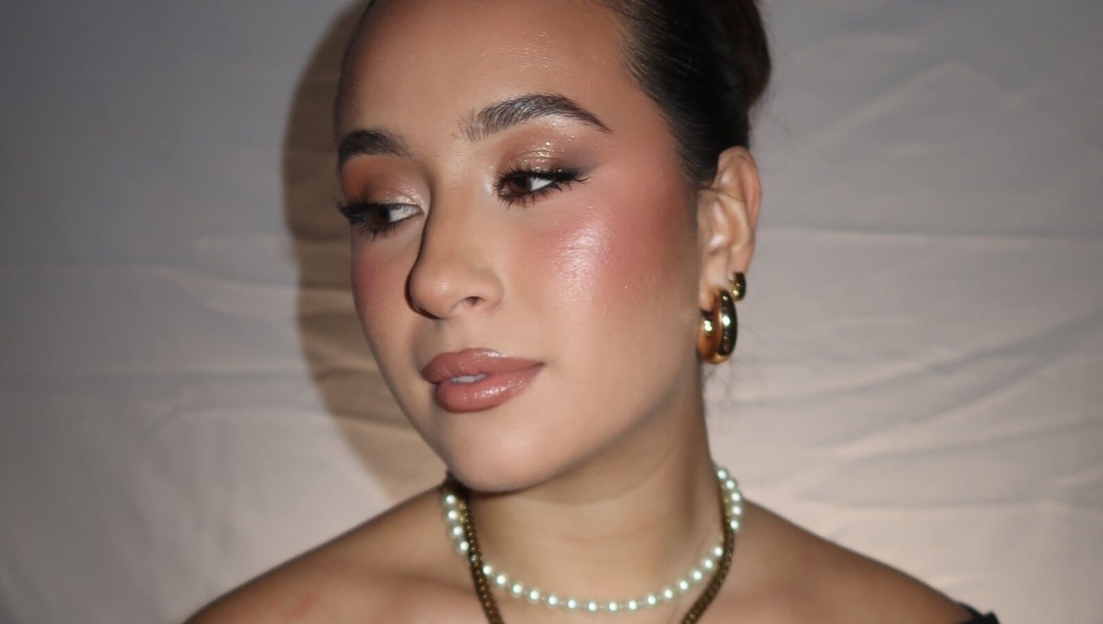 Woman with elegant makeup by Daphne's Artistry, Calamvale, Queensland, AU.