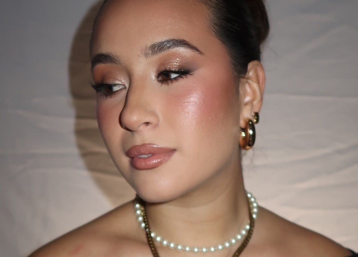 Woman with elegant makeup by Daphne's Artistry, Calamvale, Queensland, AU.