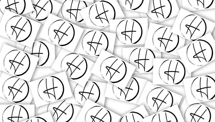 Stylish logo design of Hair United in Launceston, Tasmania, AU, featuring intricate lines and circles.