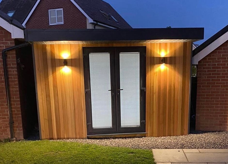 Warm-lit entrance at Lashes by Georgina, Andover, England, GB, showcasing inviting exterior design.