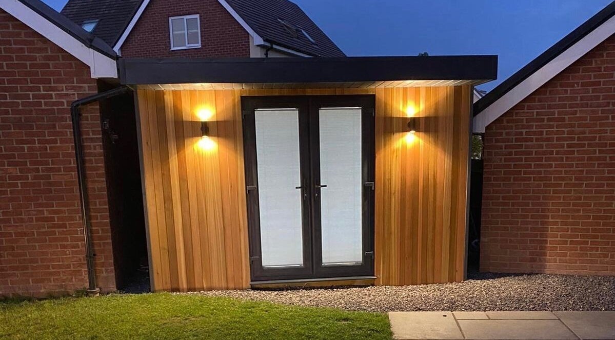 Warm-lit entrance at Lashes by Georgina, Andover, England, GB, showcasing inviting exterior design.