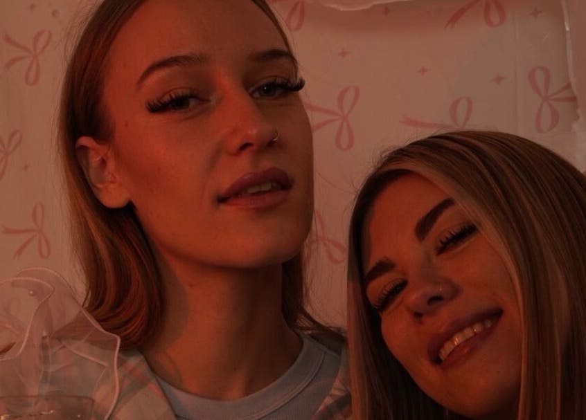 Clients enjoying their time at Evil Eyes Beauty Studio in Roodepoort, Gauteng, ZA with stylish makeup.