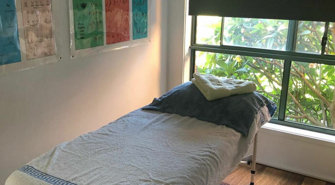 Massage table at Cindy’s Remedial Massage in Shellharbour, New South Wales, AU, surrounded by calming decor.
