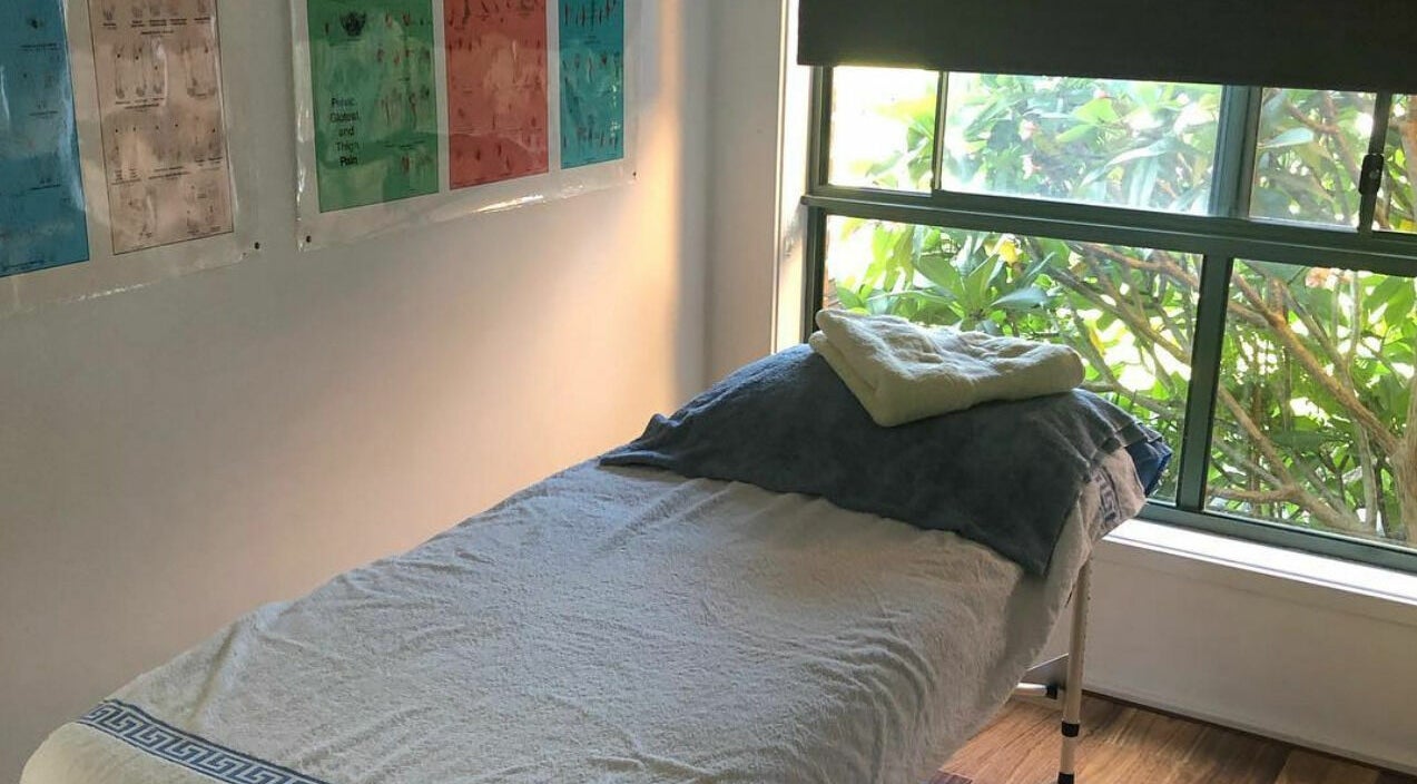 Massage table at Cindy’s Remedial Massage in Shellharbour, New South Wales, AU, surrounded by calming decor.