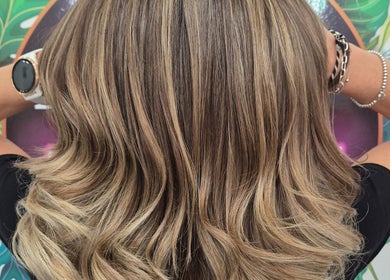 Beautifully styled hair at Hair at Hampton, Church Crookham, England, GB.