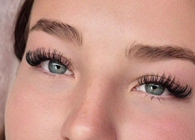 Close-up of elegant eyelash extensions at Lottie's Place (moving to Loganlea 17/11/25), Rochedale South, Queensland, AU.
