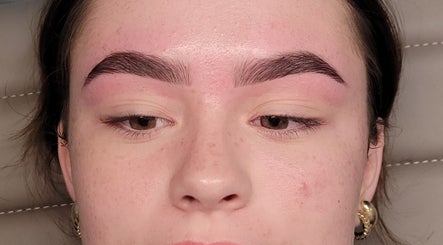 Freshly shaped eyebrows at Lottie's Place, Rochedale South, Queensland.