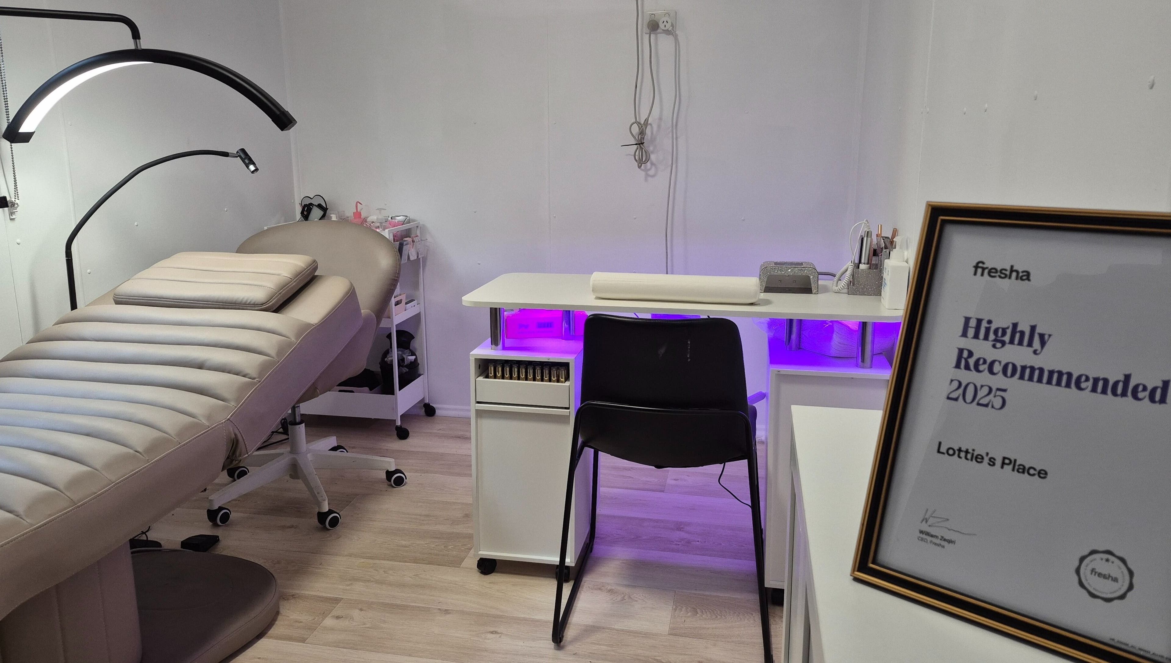 Lottie's Place - Loganlea: Modern, inviting treatment room setup in Loganlea, Queensland, AU.