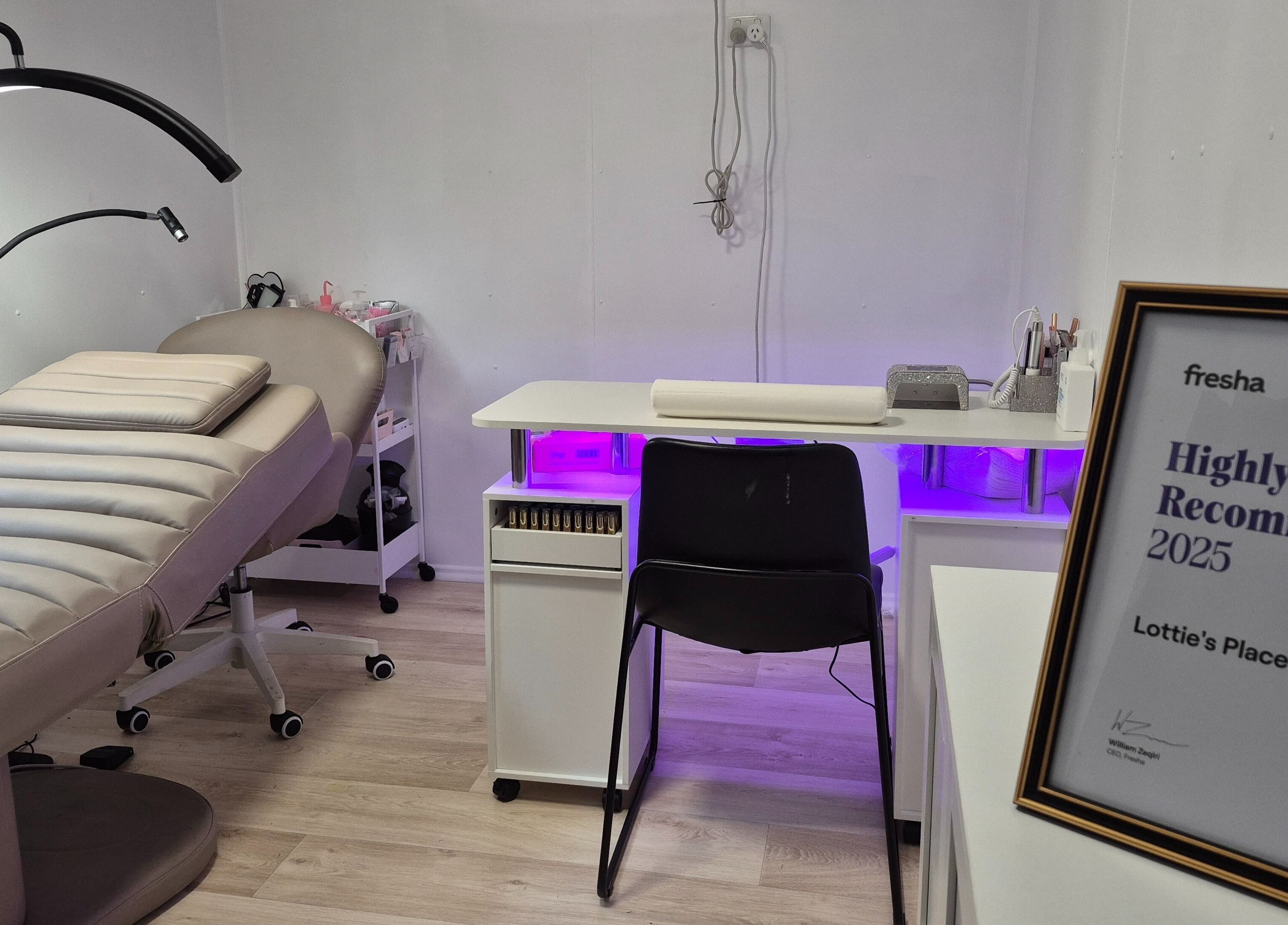 Lottie's Place - Loganlea: Modern, inviting treatment room setup in Loganlea, Queensland, AU.