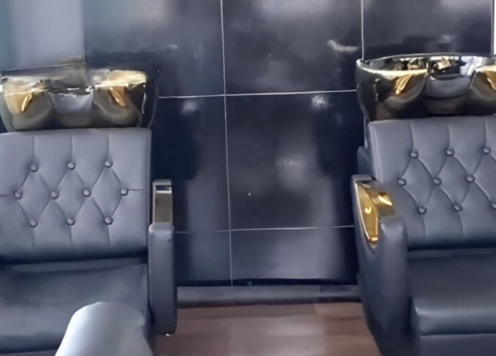 Luxurious wash stations at Nspyre Beauty in Bridgetown, Christ Church, BB, providing ultimate comfort and style.