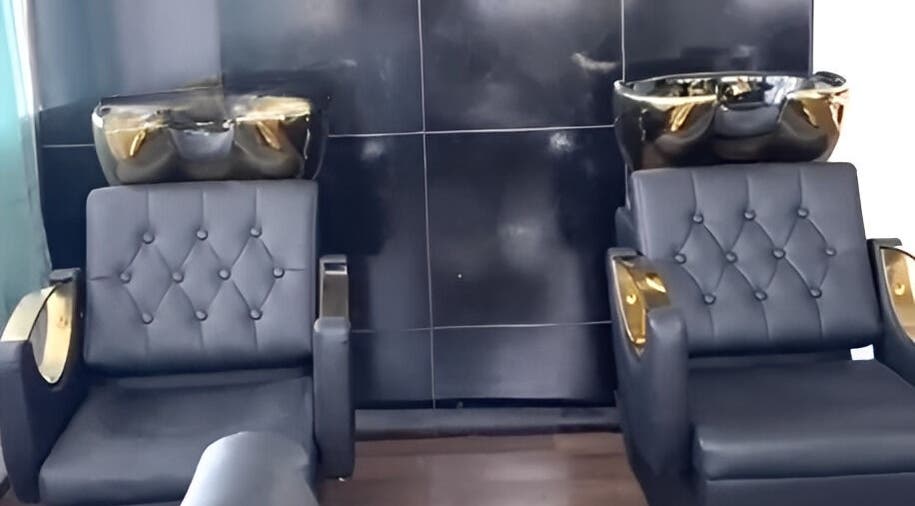 Luxurious wash stations at Nspyre Beauty in Bridgetown, Christ Church, BB, providing ultimate comfort and style.