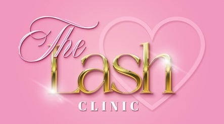 The Lash Clinic Vicky logo on pink background in Whitley Bay, England, GB.