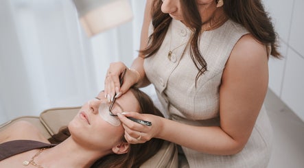 A client receives a relaxing lash treatment at Beauty Lane Tamworth, New South Wales, AU.