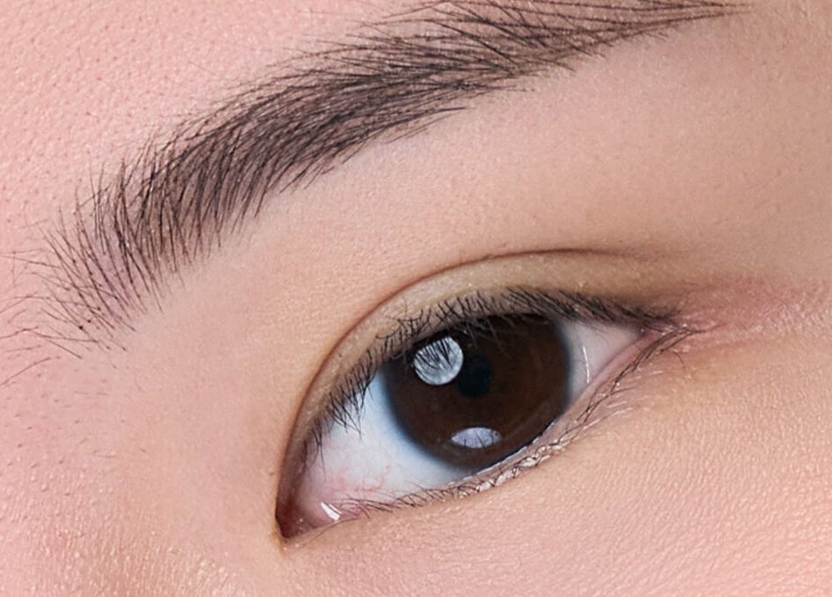 Close-up of perfectly groomed eyebrow at nnstudio, Singapore, SG.