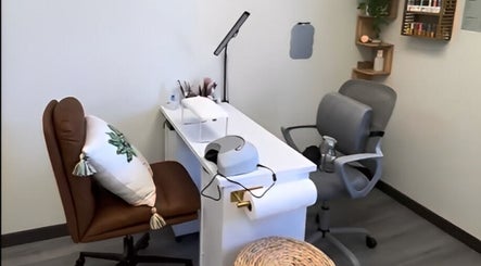 Cozy nail station at The Nail Garden in Lansing, Michigan, US.