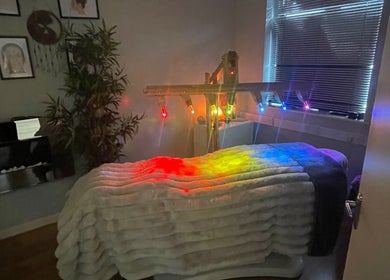 Color therapy room at Skin Essentials & Neuro Reflexology Wexford, Wexford, County Wexford, IE with soothing ambiance.